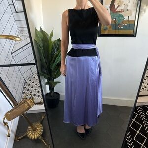 Vintage Elegant Black and Purple Women's dress from Neiman Marcus